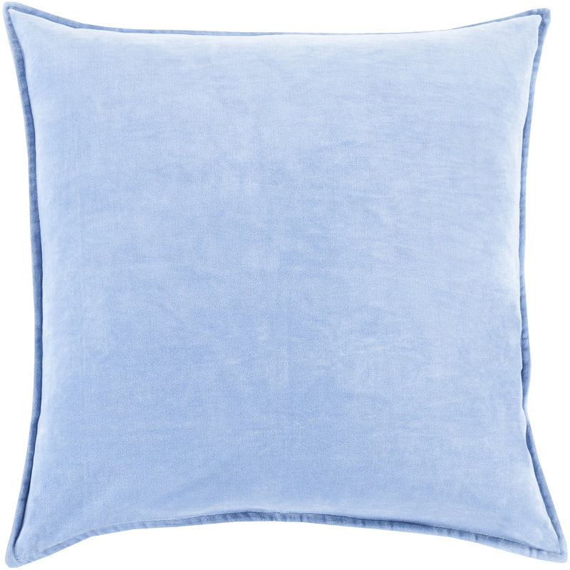 media image for cotton velvet velvet pillow in bright blue by surya 2 287