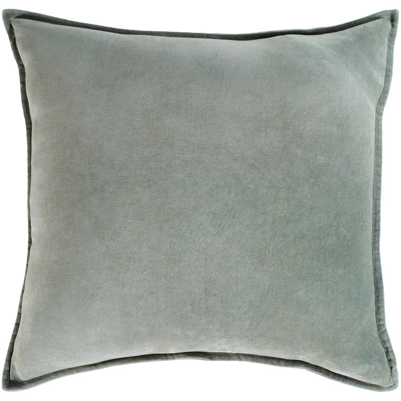 media image for cotton velvet velvet pillow in sea foam by surya 2 249