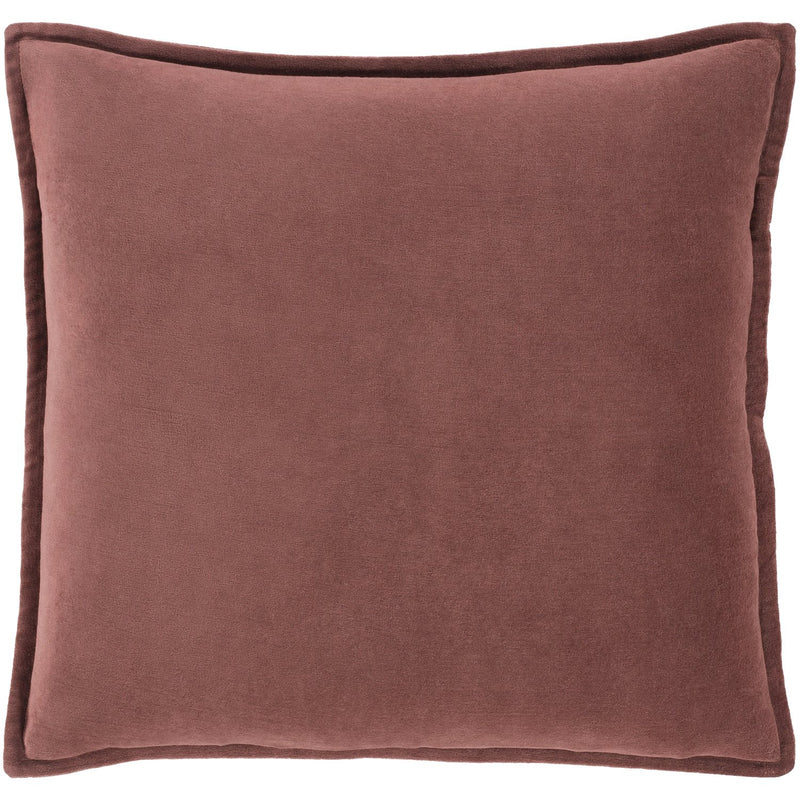 media image for Cotton Velvet CV-030 Woven Pillow in Rust by Surya 290