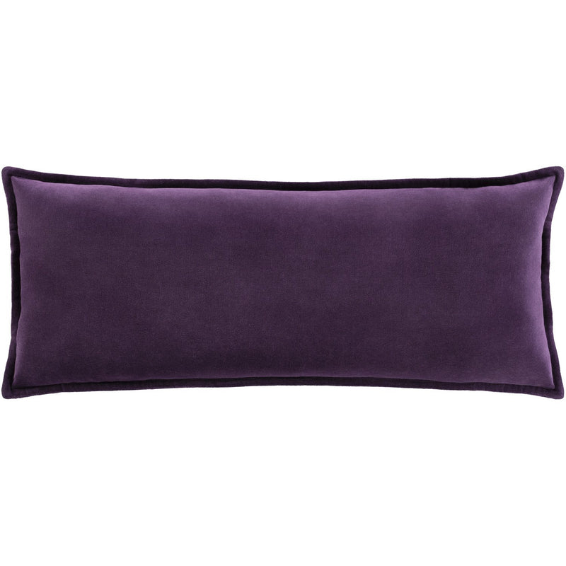 media image for Cotton Velvet CV-033 Lumbar Pillow in Dark Purple by Surya 268