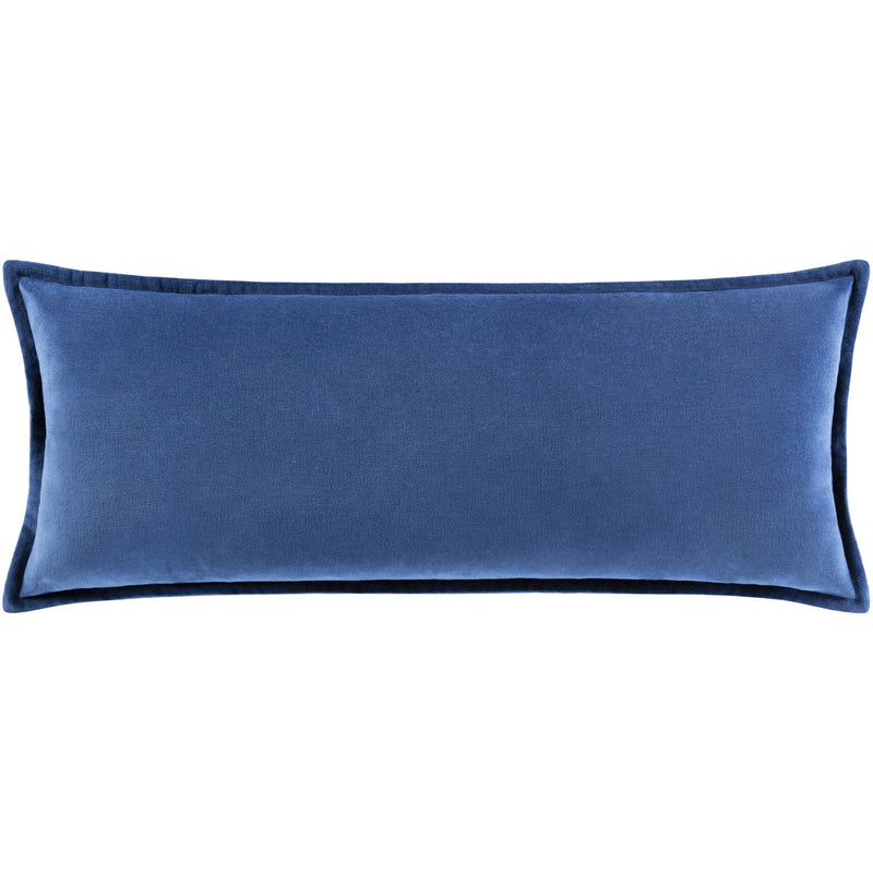 media image for Cotton Velvet CV-035 Lumbar Pillow in Navy by Surya 212