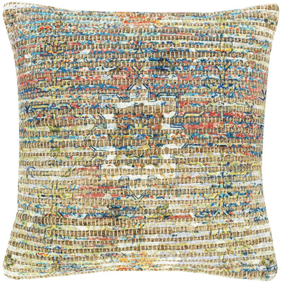 product image of Coventry CVN-003 Woven Pillow in Saffron & Bright Blue by Surya 593