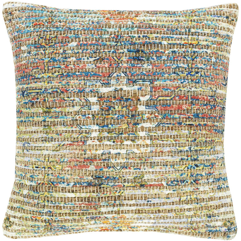 media image for Coventry CVN-003 Woven Pillow in Saffron & Bright Blue by Surya 283