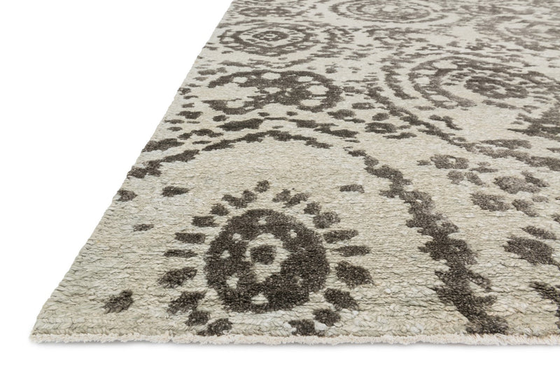 media image for Cyrus Hand Knotted Silver/Mocha Rug 2 270