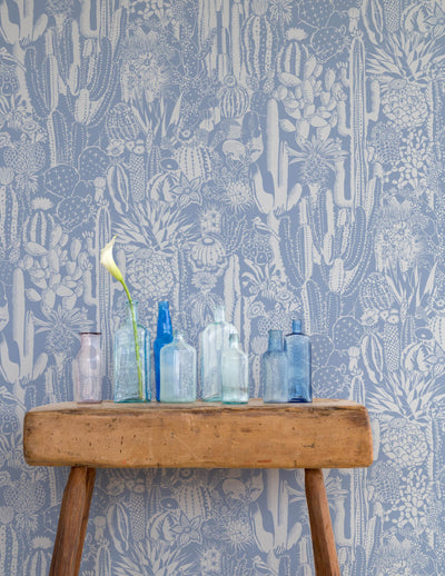 product image for cactus spirit wallpaper in peri by aimee wilder 1 43
