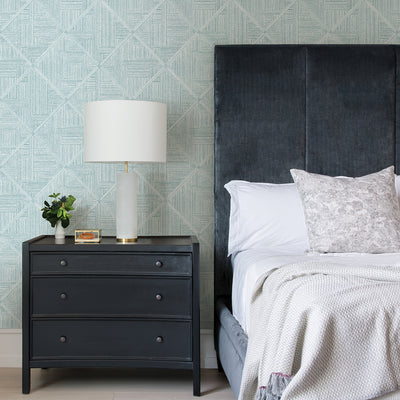 product image for Cade Teal Geometric Wallpaper from the Scott Living II Collection by Brewster Home Fashions 26