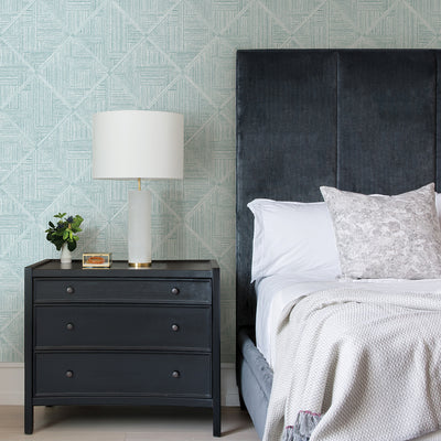 product image for Cade Teal Geometric Wallpaper from the Scott Living II Collection by Brewster Home Fashions 53