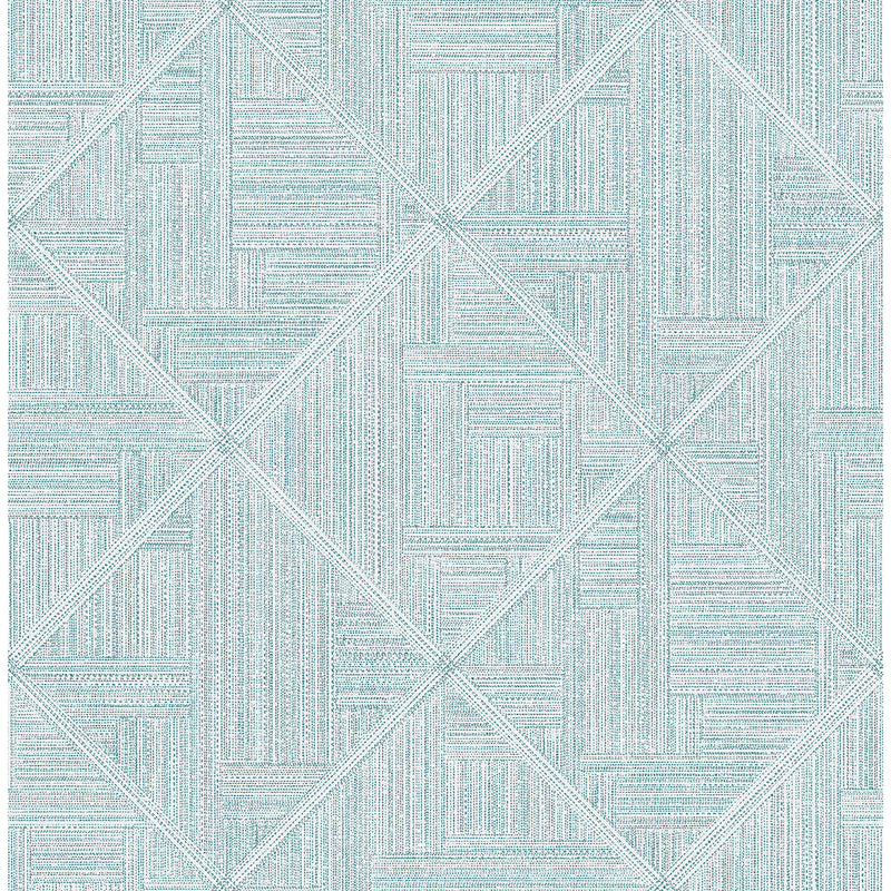 media image for Cade Teal Geometric Wallpaper from the Scott Living II Collection by Brewster Home Fashions 243