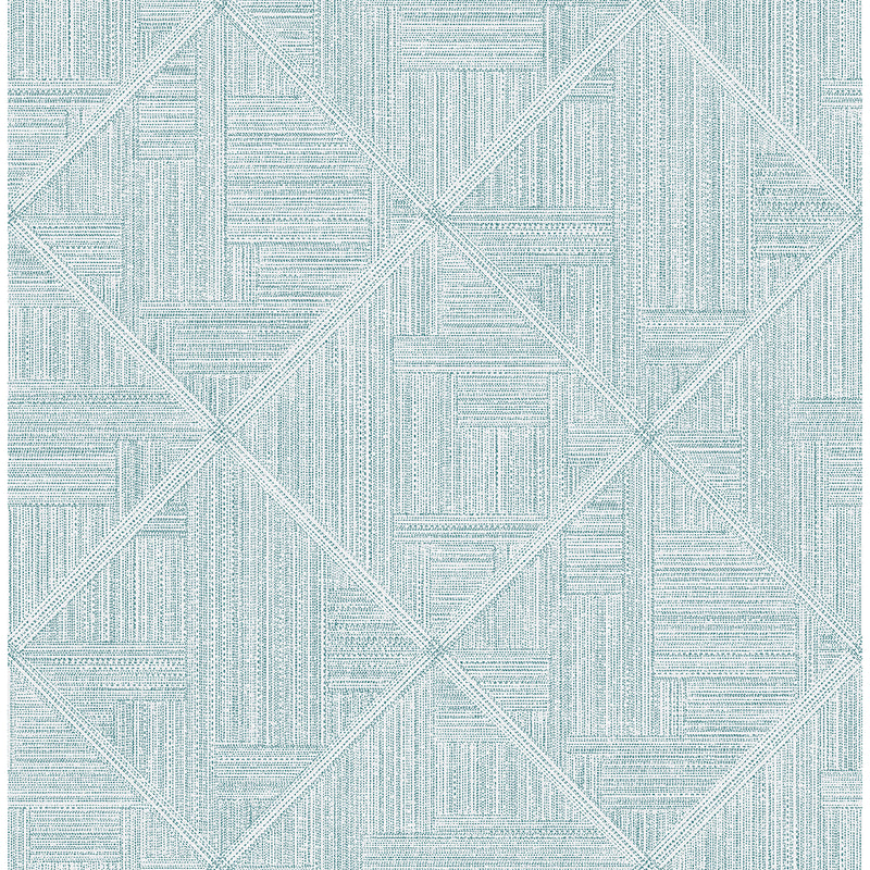 media image for Cade Teal Geometric Wallpaper from the Scott Living II Collection by Brewster Home Fashions 251