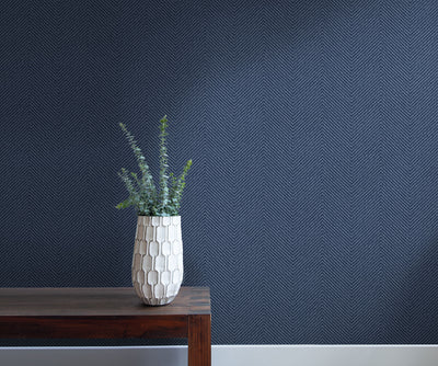 product image for Cafe Chevron Wallpaper in Storm Blue from the More Textures Collection by Seabrook Wallcoverings 88