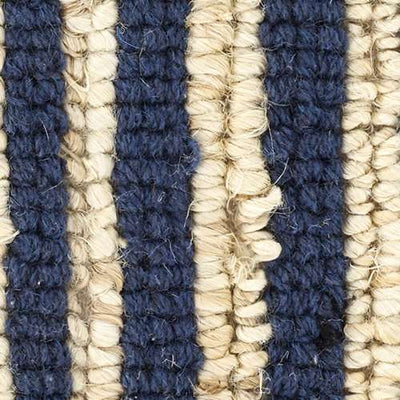 product image for calder stripe navy woven jute rug by dash albert da1901 912 3 7