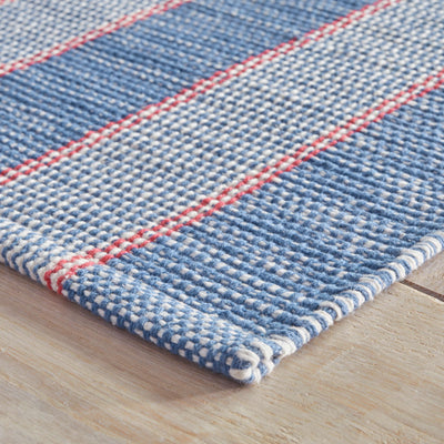 product image for Camden Stripe Denim Handwoven Cotton Rug 64