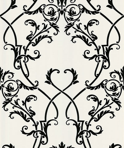 product image for Candela Chandelier Wallpaper in Black and White by Brewster Home Fashions 87