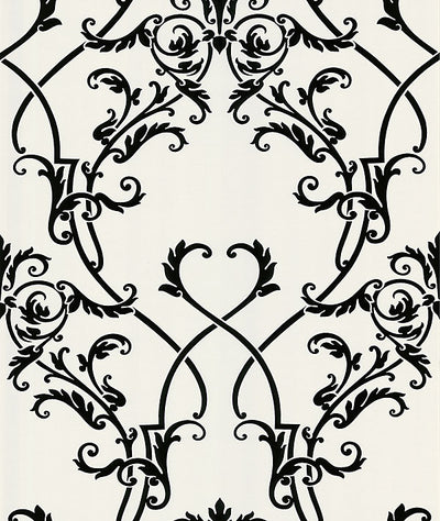 product image of sample candela chandelier wallpaper in black and white by brewster home fashions 1 575