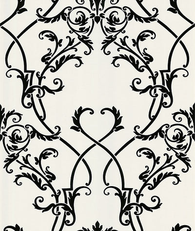 product image of sample candela chandelier wallpaper in black and white by brewster home fashions 1 554