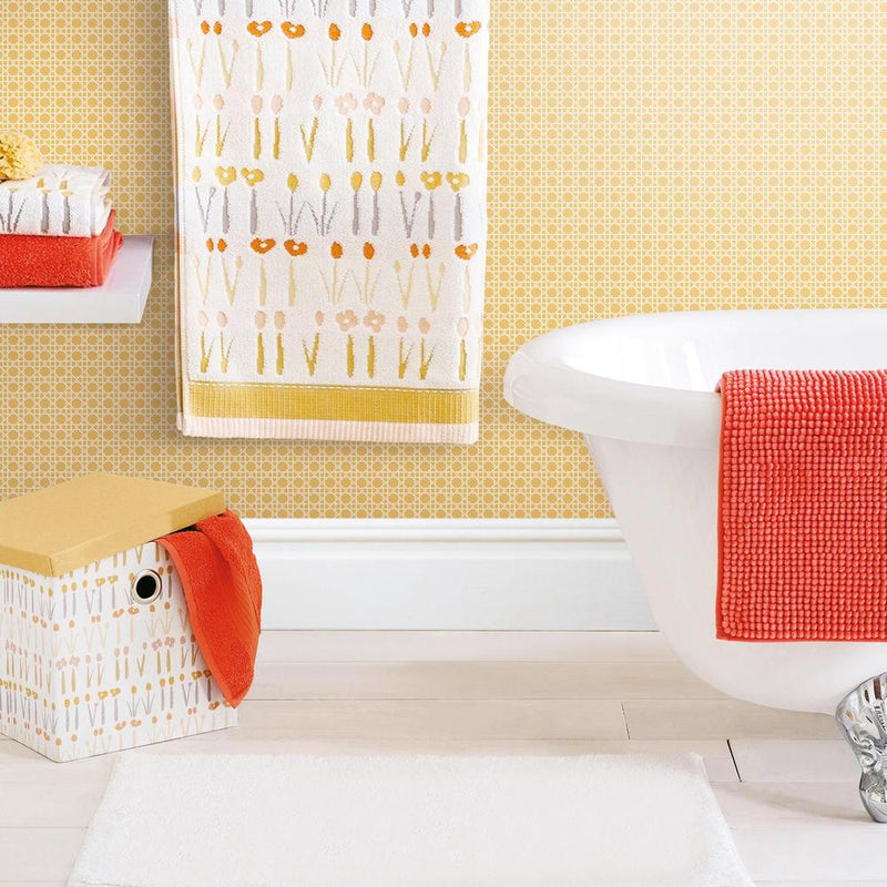 media image for Caning Peel & Stick Wallpaper in Yellow by RoomMates for York Wallcoverings 24