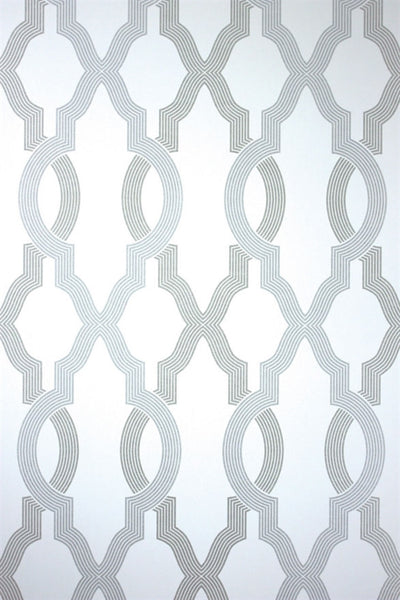 product image of Cannetille Wallpaper in Ivory and Silver from the Cabochon Collection by Osborne & Little 59