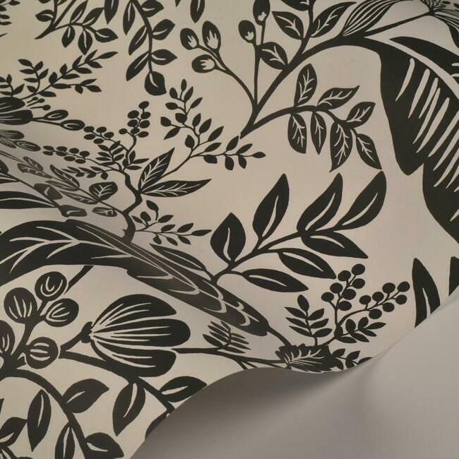 media image for Canopy Wallpaper in Black and White from the Rifle Paper Co. Collection by York Wallcoverings 273