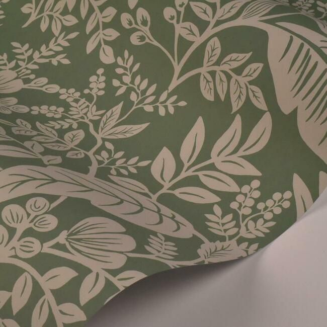 media image for Canopy Wallpaper in Sage from the Rifle Paper Co. Collection by York Wallcoverings 24