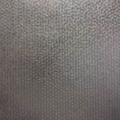 product image of sample carbon honeycomb geometric wallpaper in pewter from the polished collection by brewster home fashions 1 569