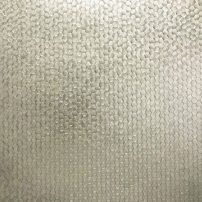 product image of sample carbon honeycomb geometric wallpaper in platinum from the polished collection by brewster home fashions 1 555