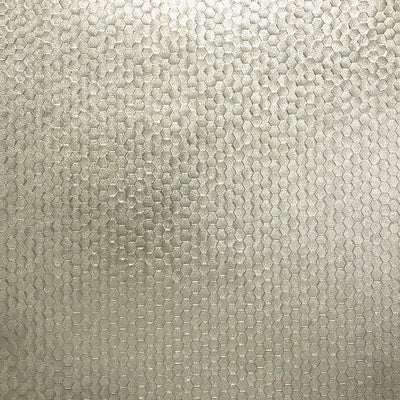 product image of sample carbon honeycomb geometric wallpaper in platinum from the polished collection by brewster home fashions 1 511