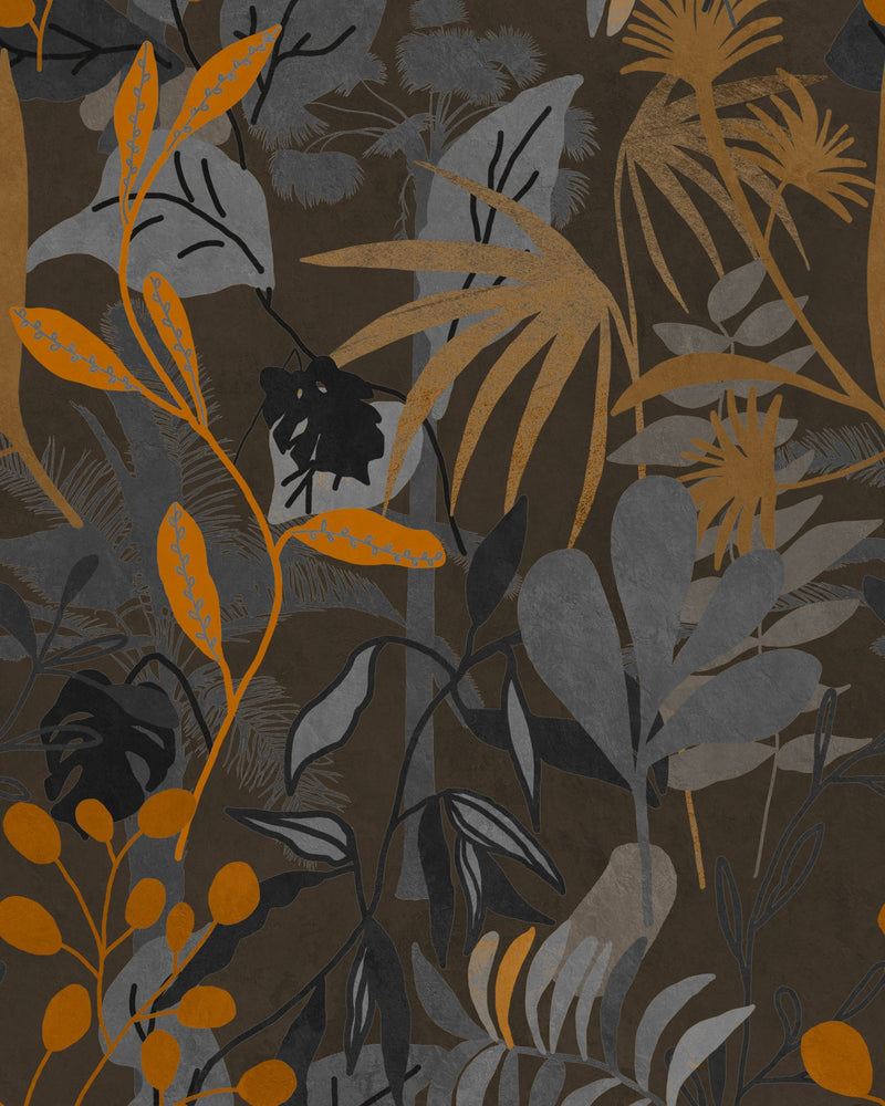 media image for Caribbean Garden Wallpaper in Dark from the Wallpaper Compendium Collection by Mind the Gap 277