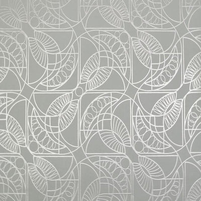product image of Cartouche Wallpaper in Blue and Silver by Antonina Vella for York Wallcoverings 51