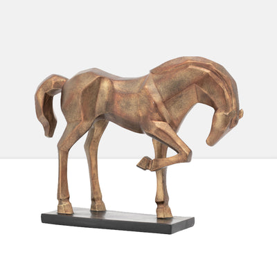 product image of carved majestic prancing horse decor statue antique bronze by torre tagus 1 592