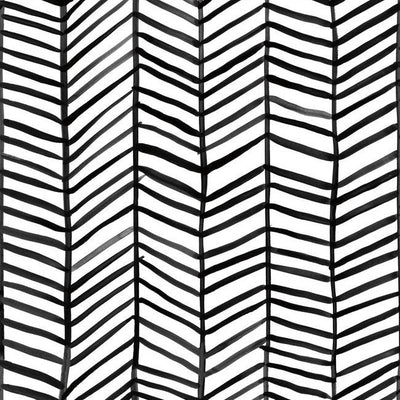 product image for Cat Coquillette Herringbone Peel & Stick Wallpaper in Black by RoomMates for York Wallcoverings 99