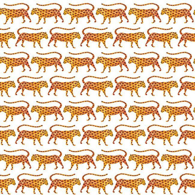 product image of sample cat coquillette jaguars peel stick wallpaper in orange by roommates for york wallcoverings 1 520