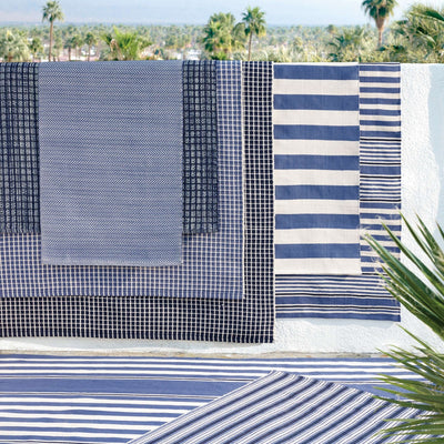 product image for catamaran stripe denim white indoor outdoor rug by annie selke da347 1014 5 35
