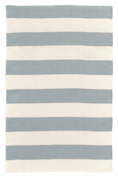 product image of catamaran stripe light blue ivory indoor outdoor rug by annie selke rdb197 1014 1 596