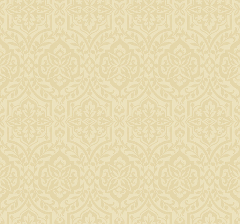 media image for Cathedral Damask Wallpaper in Gold from Damask Resource Library by York Wallcoverings 296