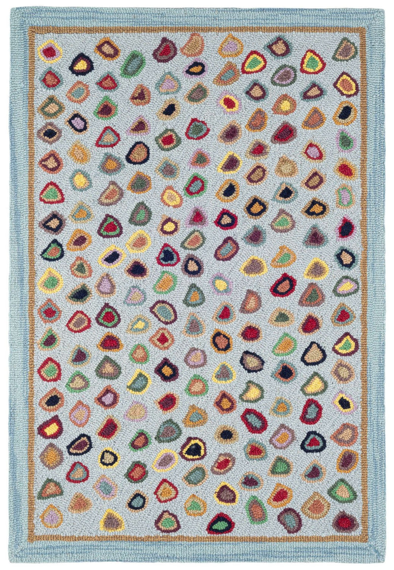 media image for cats paw blue micro hooked wool rug by annie selke rda056 258 1 274