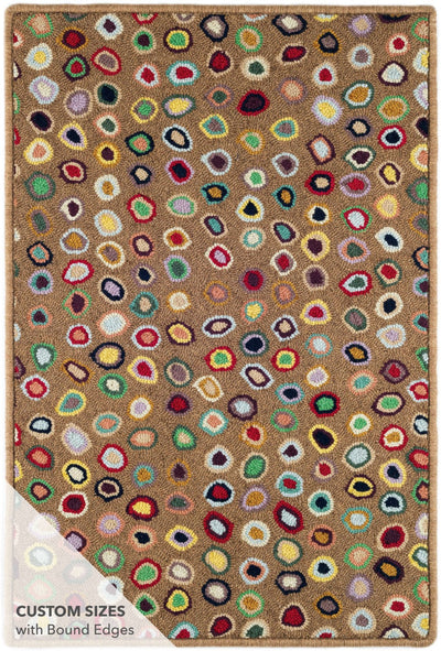 product image for cats paw brown micro hooked wool rug by annie selke rda014 258 2 17