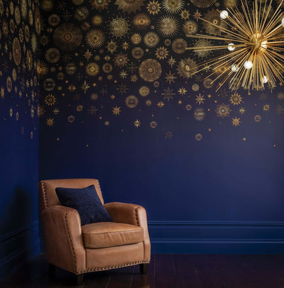 product image for celestia wallpaper in midnight from the daydreams collection by matthew williamson for osborne little 3 84
