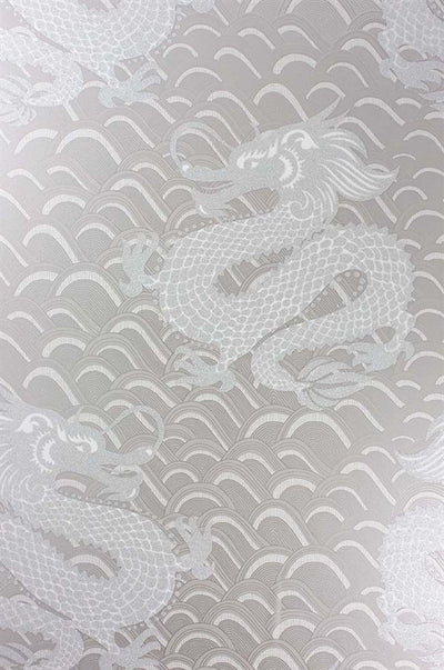 product image of Celestial Dragon Wallpaper in Pebble and Gilver by Matthew Williamson for Osborne & Little 578