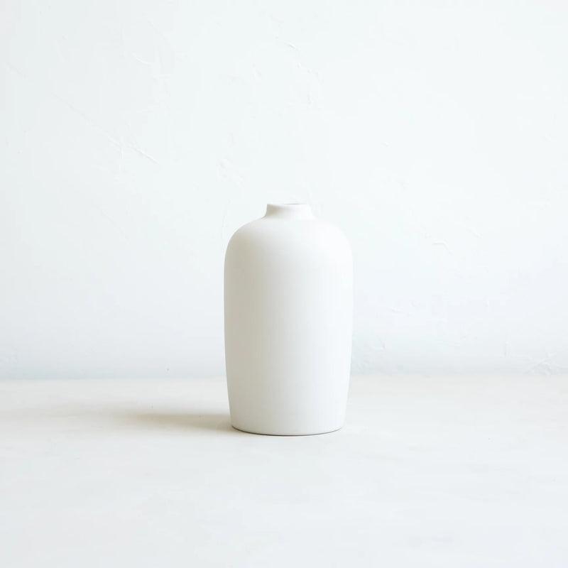 media image for ceramic blossom vase matte white 4 20