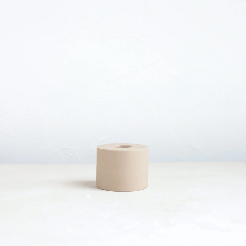media image for petite ceramic taper holder sand 2 213