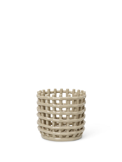 product image for Ceramic Basket - Cashmere in Various Sizes 59