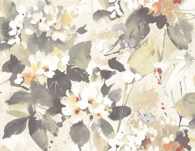 product image of Chambon Floral Wallpaper in Neutrals from the Lugano Collection by Seabrook Wallcoverings 564