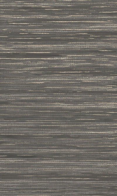 product image of Charcoal Plain Grasslike Textured Metallic Wallpaper by Walls Republic 558