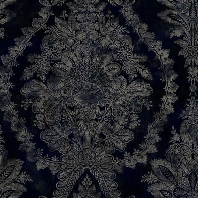 product image for Charleston Damask Wallpaper in Navy from the Ronald Redding 24 Karat Collection by York Wallcoverings 64