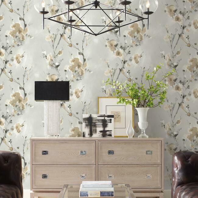 media image for Charm Peel & Stick Wallpaper in Neutral by York Wallcoverings 281