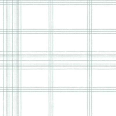 product image of sample charter plaid wallpaper in mint from the waters edge collection by york wallcoverings 1 529