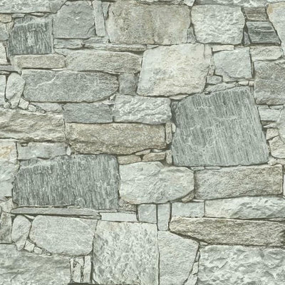 product image of sample chateau stone peel stick wallpaper in grey natural from the stonecraft collection by york wallcoverings 1 524