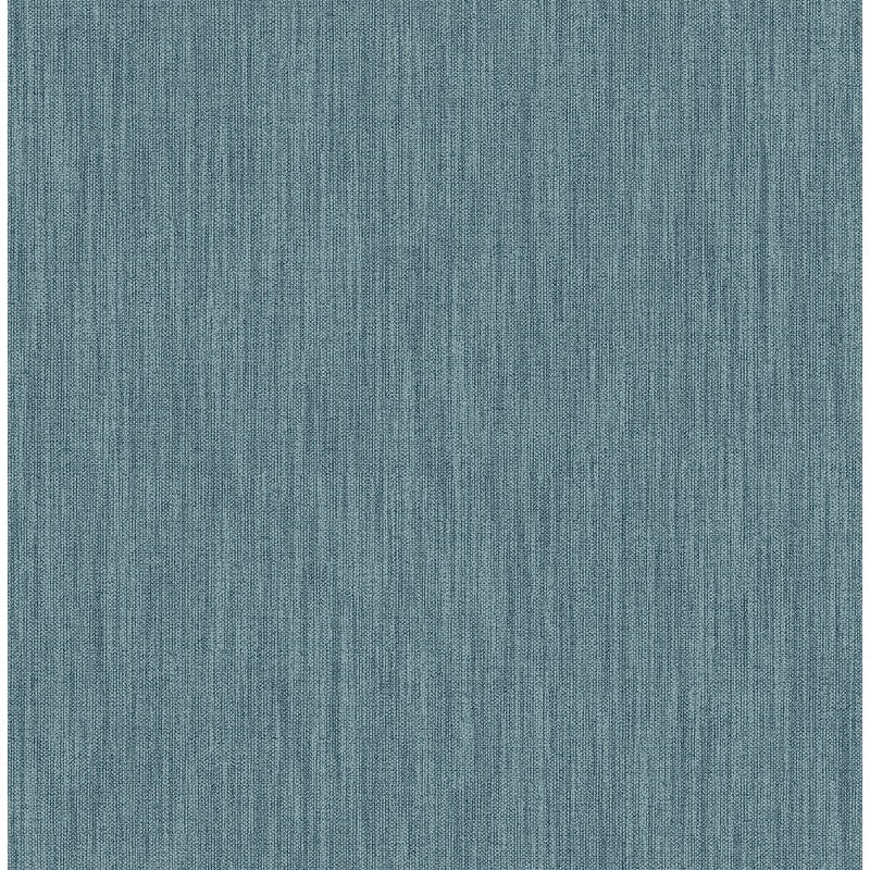 media image for Chenille Faux Linen Wallpaper in Blue from the Bluebell Collection by Brewster Home Fashions 267