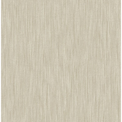 product image for Chenille Faux Linen Wallpaper in Light Brown from the Bluebell Collection by Brewster Home Fashions 30