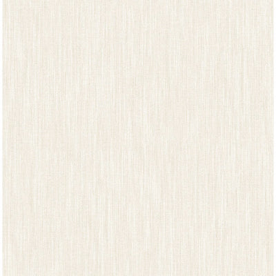 product image of Chenille Faux Linen Wallpaper in Off-White from the Bluebell Collection by Brewster Home Fashions 537